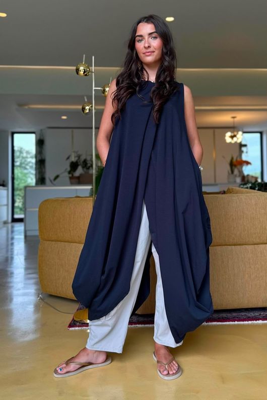 Oscar Tulip Tunic Ink Navy